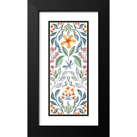 Folk Panel I Black Modern Wood Framed Art Print with Double Matting by Brockmon, Kristen