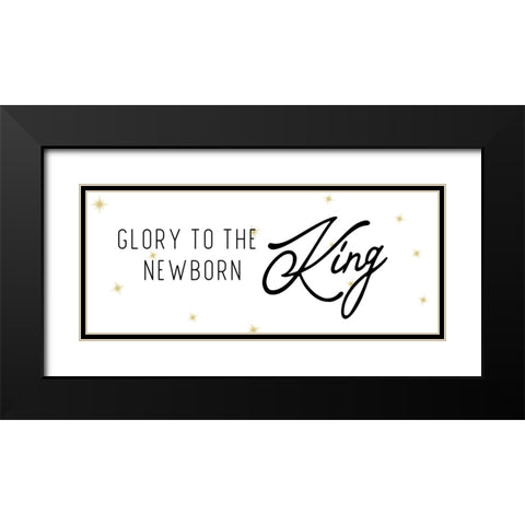 Glory Black Modern Wood Framed Art Print with Double Matting by CAD Designs