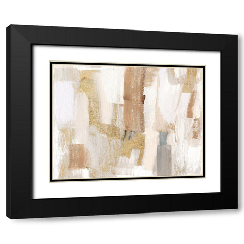 Gold Quartz I Black Modern Wood Framed Art Print with Double Matting by Jill, Susan