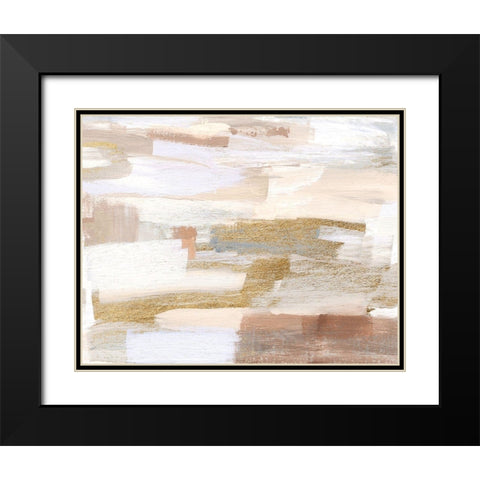 Gold Quartz II Black Modern Wood Framed Art Print with Double Matting by Jill, Susan