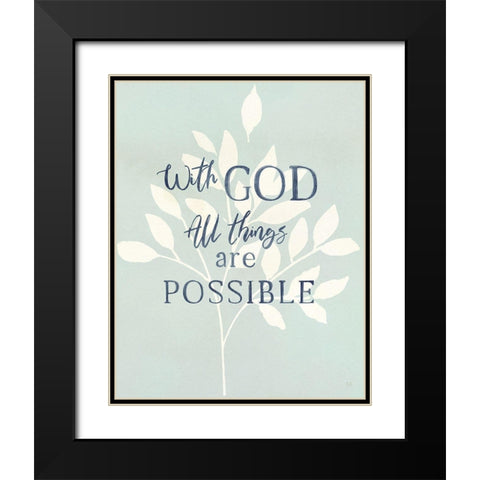 All Things Black Modern Wood Framed Art Print with Double Matting by Jill, Susan