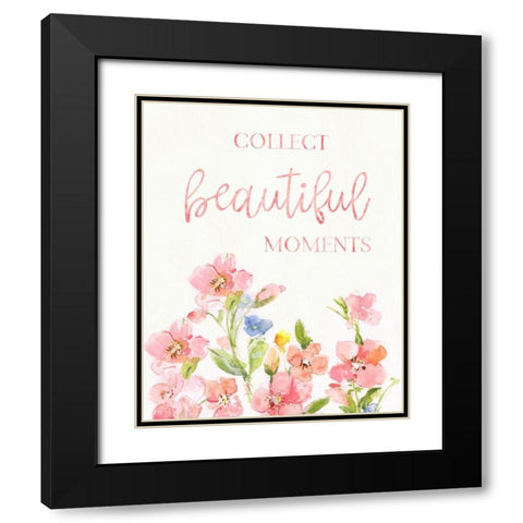 Beautiful Moments Black Modern Wood Framed Art Print with Double Matting by Swatland, Sally