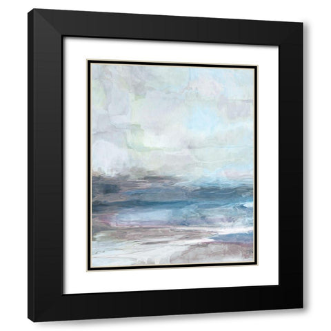 Valle Azzurra Black Modern Wood Framed Art Print with Double Matting by Butler, John