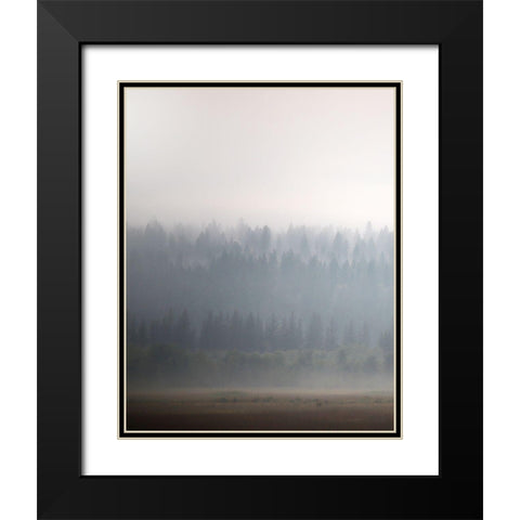 Morning Glow II Black Modern Wood Framed Art Print with Double Matting by Robinson, Carol