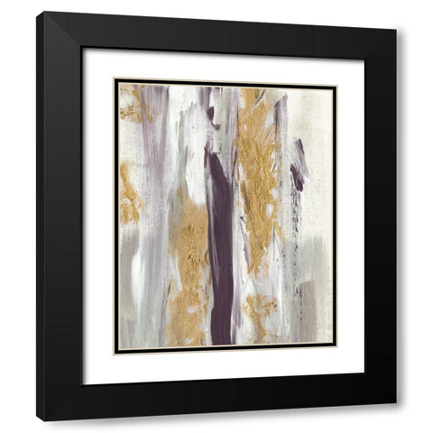Tumultuous Amethyst II Black Modern Wood Framed Art Print with Double Matting by Jill, Susan