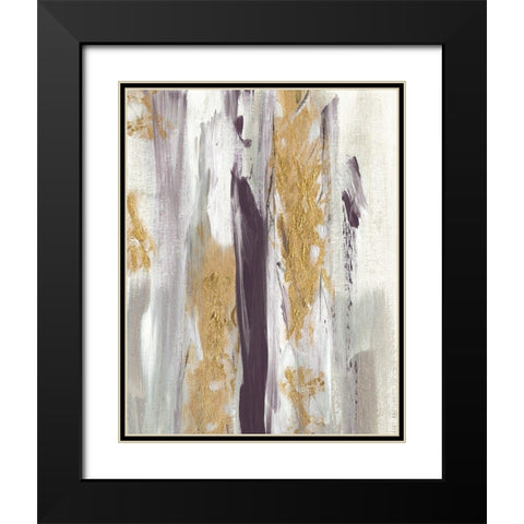 Tumultuous Amethyst II Black Modern Wood Framed Art Print with Double Matting by Jill, Susan