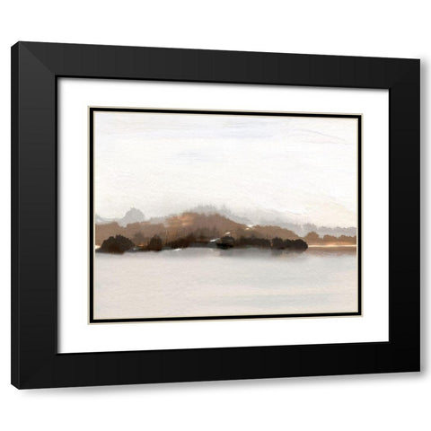 Slauson Mountain at Dusk Black Modern Wood Framed Art Print with Double Matting by Jill, Susan