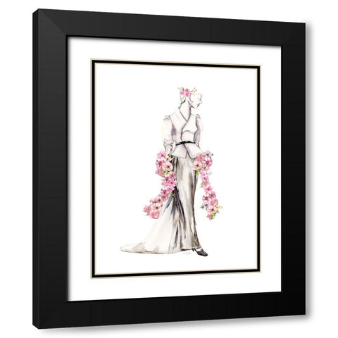 Strike A Pose III Black Modern Wood Framed Art Print with Double Matting by Chang, Stella