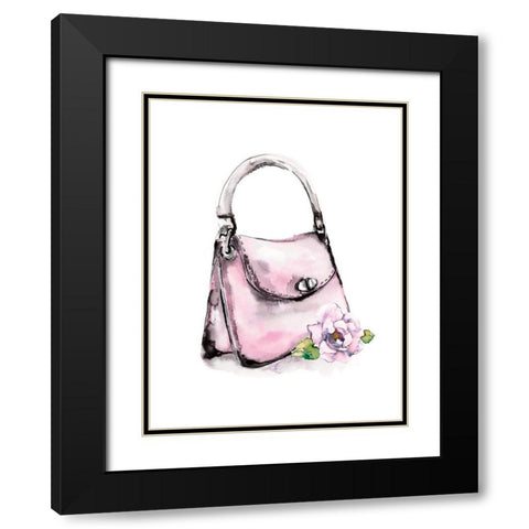 Top Handle Bag Black Modern Wood Framed Art Print with Double Matting by Chang, Stella