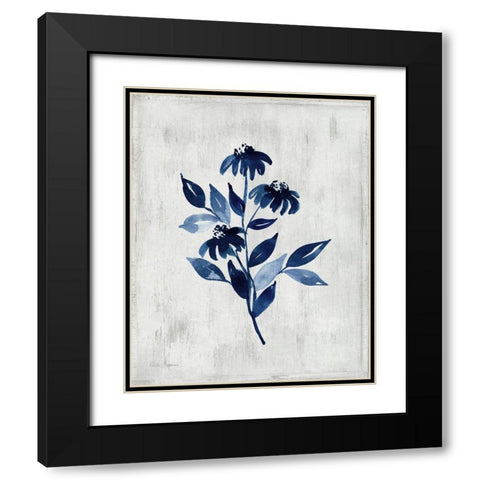 Wild Indigo I Black Modern Wood Framed Art Print with Double Matting by Brockmon, Kristen