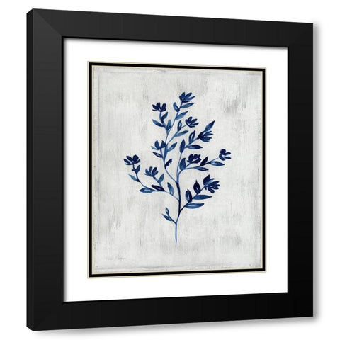 Wild Indigo II Black Modern Wood Framed Art Print with Double Matting by Brockmon, Kristen
