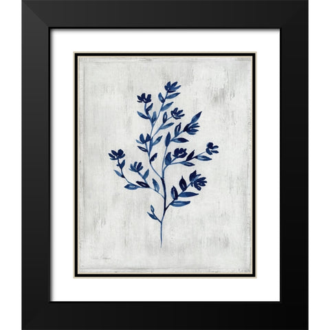 Wild Indigo II Black Modern Wood Framed Art Print with Double Matting by Brockmon, Kristen