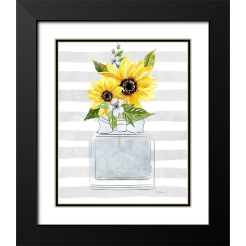 Sunflower Perfume II Black Modern Wood Framed Art Print with Double Matting by Robinson, Carol