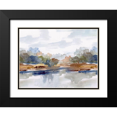 High Sierra Black Modern Wood Framed Art Print with Double Matting by Robinson, Carol
