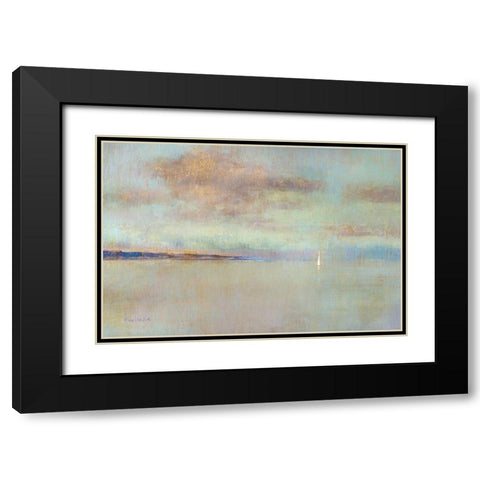 August Morning Black Modern Wood Framed Art Print with Double Matting by Swatland, Katie