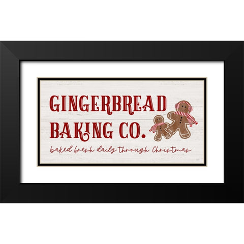 Gingerbread Baking Company Black Modern Wood Framed Art Print with Double Matting by Carpentieri, Natalie