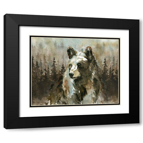 Lodge Twilight II Black Modern Wood Framed Art Print with Double Matting by Robinson, Carol