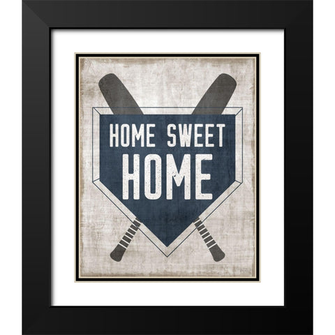 Home Sweet Home Base Black Modern Wood Framed Art Print with Double Matting by Carpentieri, Natalie