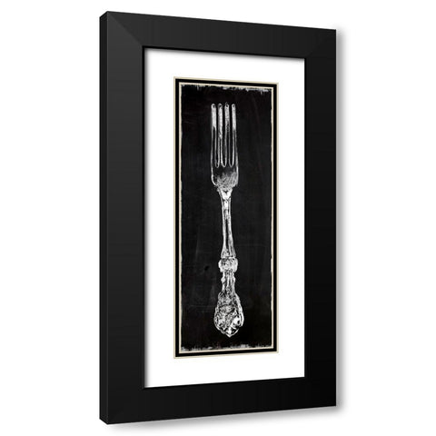 Fork Black Modern Wood Framed Art Print with Double Matting by Robinson, Carol