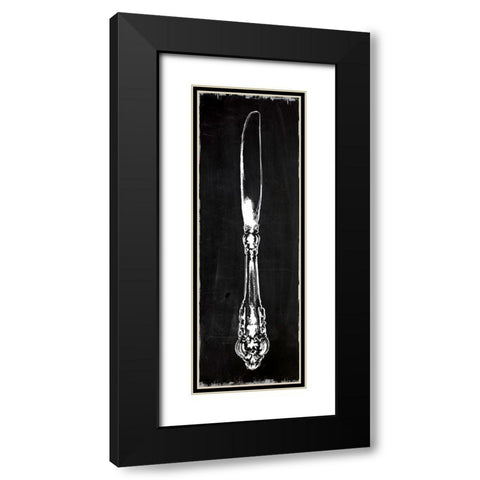 Knife Black Modern Wood Framed Art Print with Double Matting by Robinson, Carol