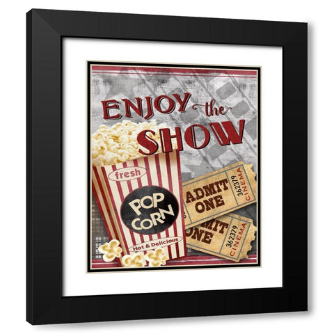 Movie Night I Black Modern Wood Framed Art Print with Double Matting by Knutsen, Conrad