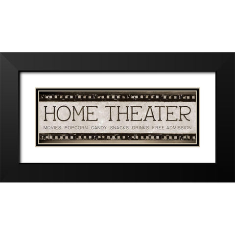 Home Theater Black Modern Wood Framed Art Print with Double Matting by Knutsen, Conrad