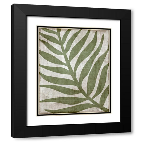 Island Greenery I Black Modern Wood Framed Art Print with Double Matting by Carpentieri, Natalie