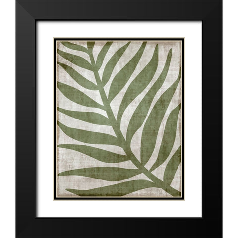 Island Greenery I Black Modern Wood Framed Art Print with Double Matting by Carpentieri, Natalie