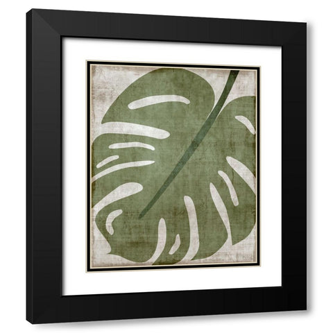 Island Greenery II Black Modern Wood Framed Art Print with Double Matting by Carpentieri, Natalie