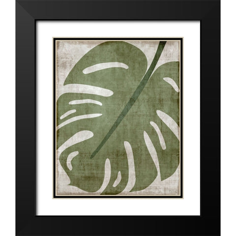 Island Greenery II Black Modern Wood Framed Art Print with Double Matting by Carpentieri, Natalie