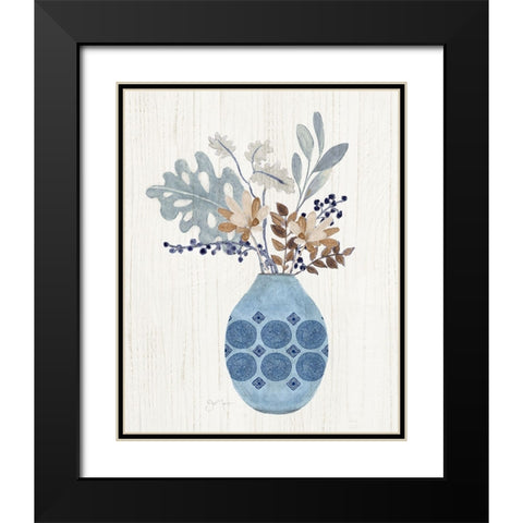 Boho Arrangement II Black Modern Wood Framed Art Print with Double Matting by Tava Studios