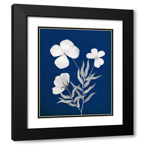Indigo Sketch I Black Modern Wood Framed Art Print with Double Matting by Gunn, Kourtni