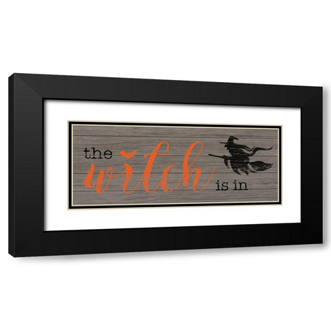 The Witch Is In Black Modern Wood Framed Art Print with Double Matting by CAD Designs