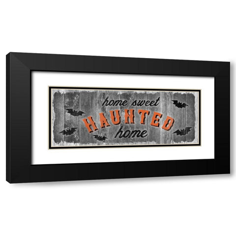 Home Sweet Haunted Black Modern Wood Framed Art Print with Double Matting by Carpentieri, Natalie