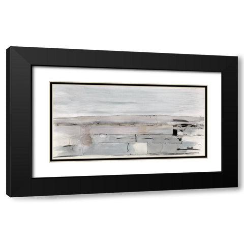 Faraway Field Black Modern Wood Framed Art Print with Double Matting by Jill, Susan
