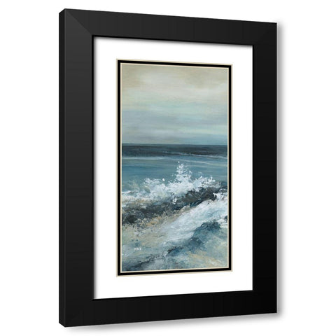 Converging Currents I Black Modern Wood Framed Art Print with Double Matting by Robinson, Carol