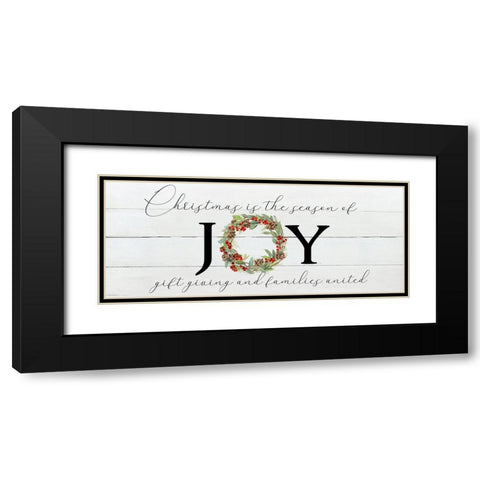 Season of Joy Black Modern Wood Framed Art Print with Double Matting by Swatland, Sally