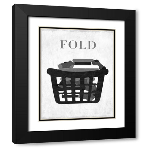 Fold Black Modern Wood Framed Art Print with Double Matting by Carpentieri, Natalie