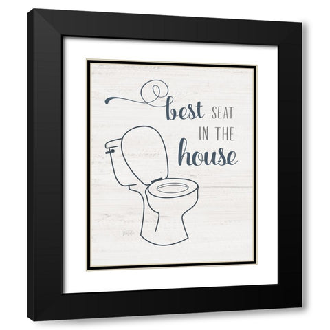 Best Seat Black Modern Wood Framed Art Print with Double Matting by Carpentieri, Natalie