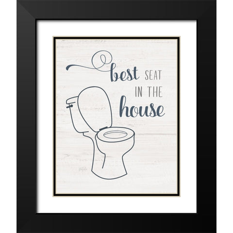 Best Seat Black Modern Wood Framed Art Print with Double Matting by Carpentieri, Natalie
