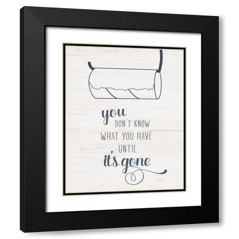 Until Its Gone Black Modern Wood Framed Art Print with Double Matting by Carpentieri, Natalie