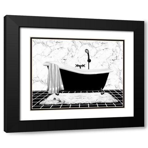 Modern Bath I Black Modern Wood Framed Art Print with Double Matting by Knutsen, Conrad