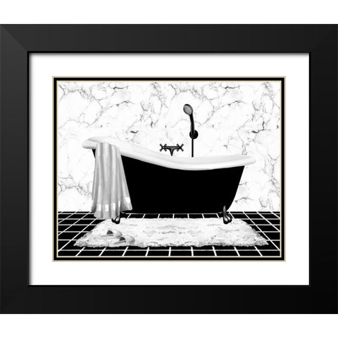 Modern Bath I Black Modern Wood Framed Art Print with Double Matting by Knutsen, Conrad