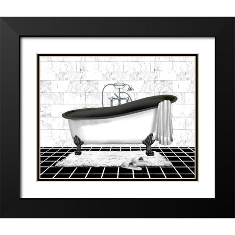 Modern Bath II Black Modern Wood Framed Art Print with Double Matting by Knutsen, Conrad