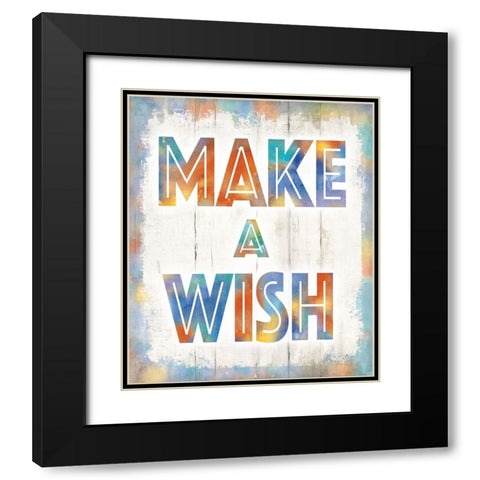 Make A Wish Black Modern Wood Framed Art Print with Double Matting by Knutsen, Conrad