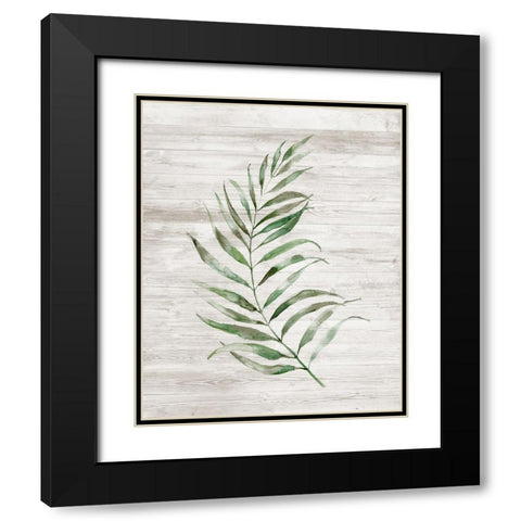 Tropic Frond I Black Modern Wood Framed Art Print with Double Matting by Nan