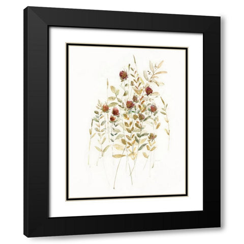 Wildflower Breeze I Black Modern Wood Framed Art Print with Double Matting by Swatland, Sally