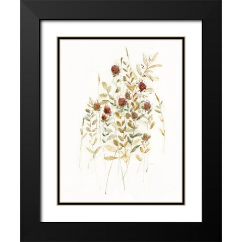 Wildflower Breeze I Black Modern Wood Framed Art Print with Double Matting by Swatland, Sally