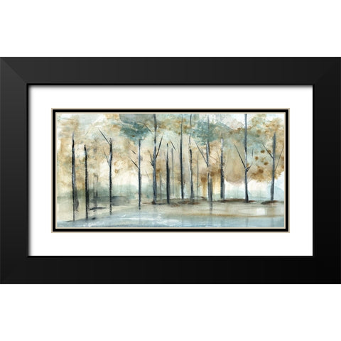Debruce Light Black Modern Wood Framed Art Print with Double Matting by Jill, Susan