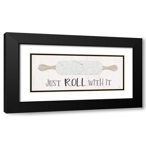 Roll With It Black Modern Wood Framed Art Print with Double Matting by Carpentieri, Natalie